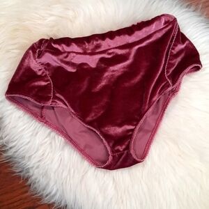 Velvet Dusty Rose Highwaisted Panties